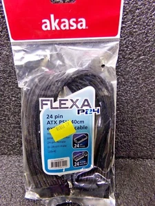 Akasa AK-CBPW06-40BK Flexa P24 ATX 24 Pin Power Extension Cable (RC) - Picture 1 of 8