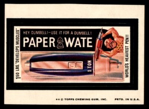 1974 Topps Wacky Packages Series 9 #10 Paper Wate Pen NM