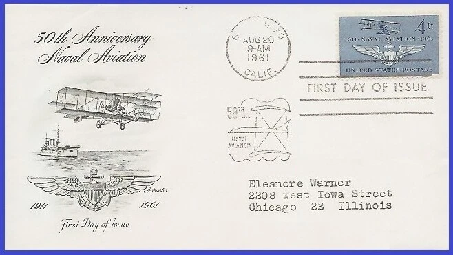 USA4 #1185 ADDR ARTMASTER FDC   Naval Aviation - Image 1 of 1