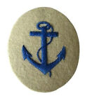 Kriegsmarine Boatswain NCO Trade Badge - WW2 Repro Patch German Navy Anchor New