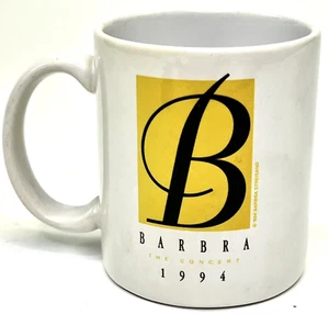 Vintage Barbara Streisand The Concert Coffee Mug Cup 1994 Tour - Picture 1 of 3