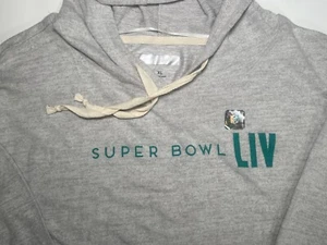 NFL SUPER BOWL LIV Pullover Jacket Sweater Hoodie Gray Women's Size XL NWOT - Picture 1 of 8