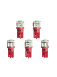 Auto Meter Led Bulb Replacement T3 Wedge Red 5 Pack (3284-K) - Picture 1 of 12