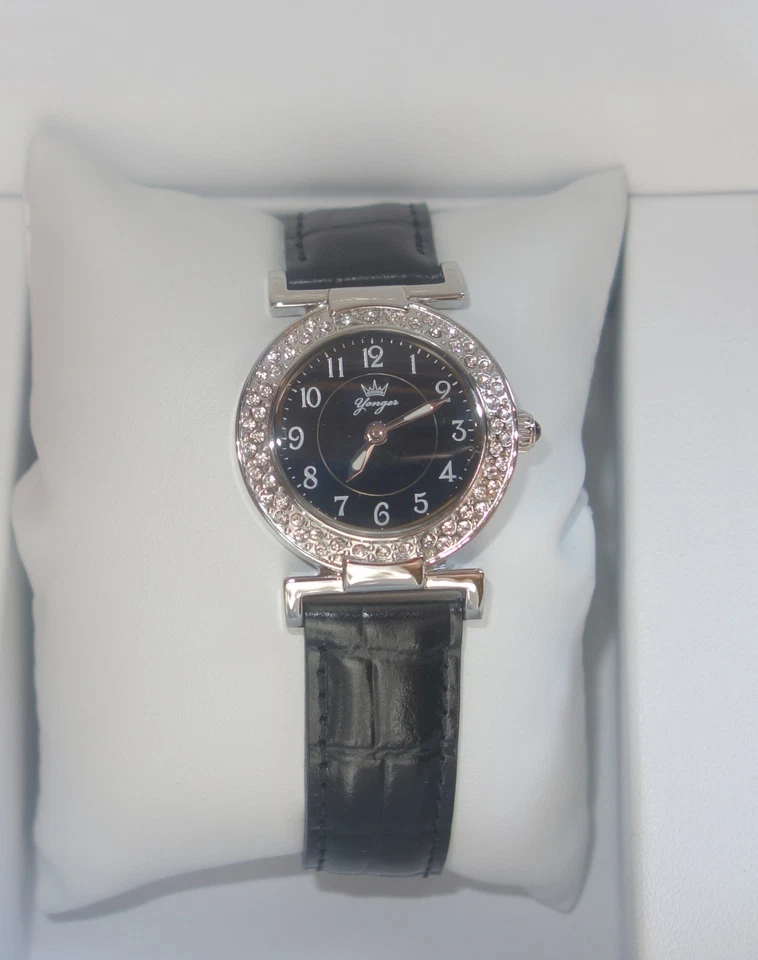 Reloj Yonger and Bresson Ligne Intemporel Cristal Cuero DCC 1484/31 Nuevo Foto 1 de 4