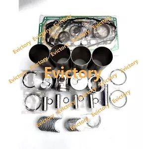 For yanmar 4TN92 4D92E 4TNE92 rebuild kit piston ring liner gasket bearing - Picture 1 of 3