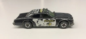 Coche Suelto Hot Wheels 1982 Sheriff Cruiser 701 De Colección Negro Blanco Malasia - Imagen 1 de 12