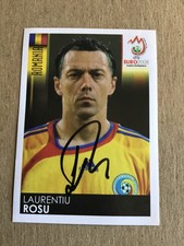 Laurentiu Rosu, Romania 🇷🇴 Panini UEFA Euro 2008 hand signed