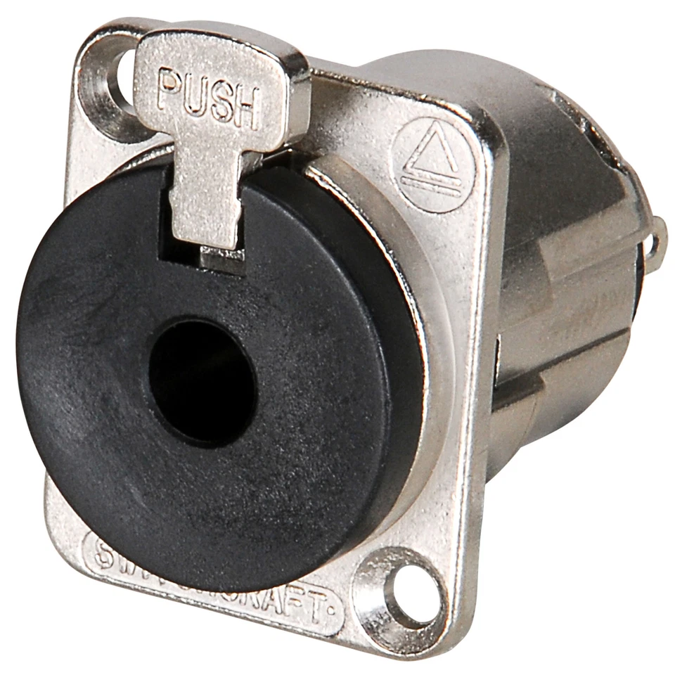 Switchcraft E111L 1/4" Mono Locking EH Panel Mount Connector - Image 1 of 2