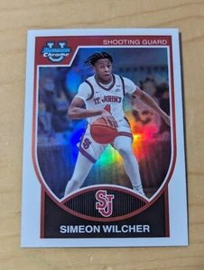 2023-24 Bowman Chrome University Simeon Wilcher 2007-08 Bowman Refractor #07B-6 - Picture 1 of 6
