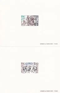 Francia 1981 Yvert 2138/39 Pruebas Europa CEPT Folklore Estampillada sin montar o nunca montada en muy buen estado - Imagen 1 de 1