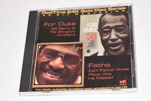 BILL BERRY & EARL "FATHA" HINES “For Duke” & “Plays Hits He Missed”24K Gold Disc - Picture 1 of 6