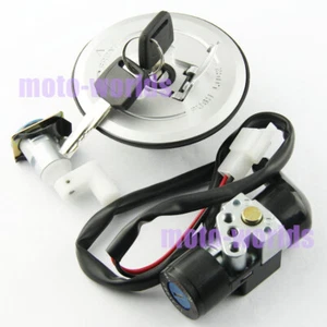 Ignition Switch Keys Fuel Gas Cap Lock Set for Honda CBR125R 04-10 35010-KPP-860 - Picture 1 of 6