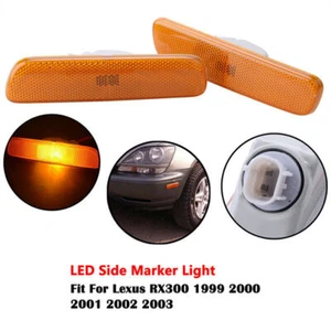 Fits LEXUS RX300 1998-03 Front Bumper Reflector Side Marker Lights Left&Right - Picture 1 of 7