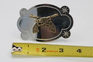 Double Pistol Belt Buckle - Picture 1 of 3