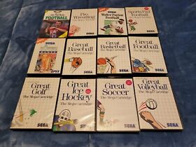 Sega Master System Twelve (12) Game Lot CIB Complete - All Tested and Working!