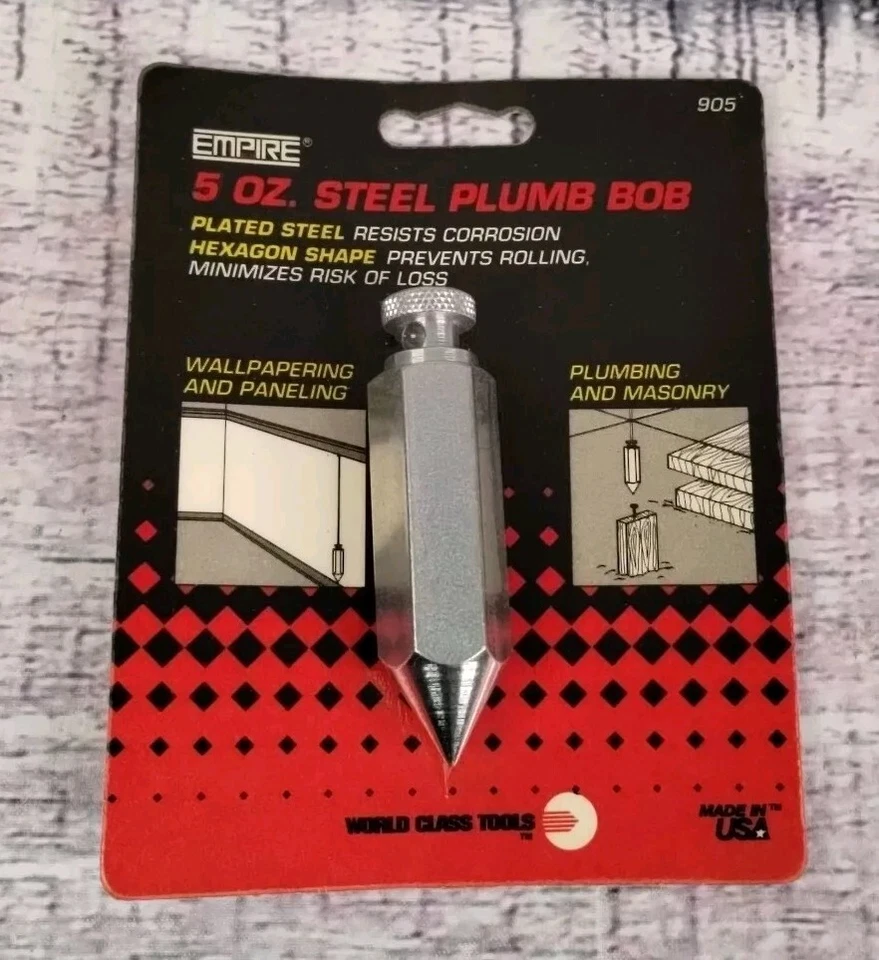 Empire 5 Oz. Steel Plumb Bob . L 1 Pc.