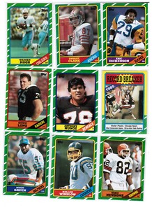 1986 Topps Football Star Singles. Finish your set.