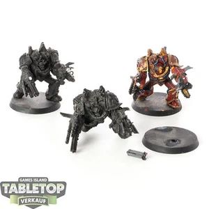 Chaos Space Marines - 3 Obliterator clásico - parcialmente pintado - Imagen 1 de 1