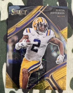 2023 Select Draft Picks Justin Jefferson Gold Lazer Prizm Minnesota Vikings #152 - Bild 1 von 1