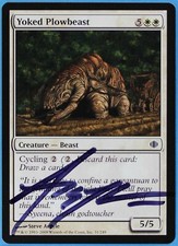 Yoked Plowbeast Shards of Alara NM Common Artist Signed CARD (s1339) ABUGames