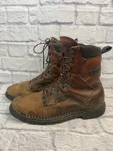 Red Wing 8" Lace Up Brown Leather Work Boots 938 EH Size 13 D - Picture 1 of 6