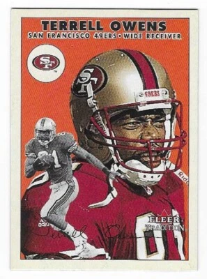 TERRELL OWENS 2000 Fleer Tradition Football # 55 San Francisco 49ers HOF NM - MT - Image 1 of 2