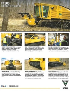 Equipment Data Sheet - Vermeer - FT300 Forestry Tractor - c2016 Brochure (E7647) - Picture 1 of 1