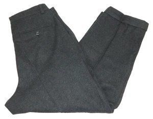 Men's Winter Pants Dark Gray Pleated Cuffed Lined Tag 32x30 measured size 30x25 - Picture 1 of 6