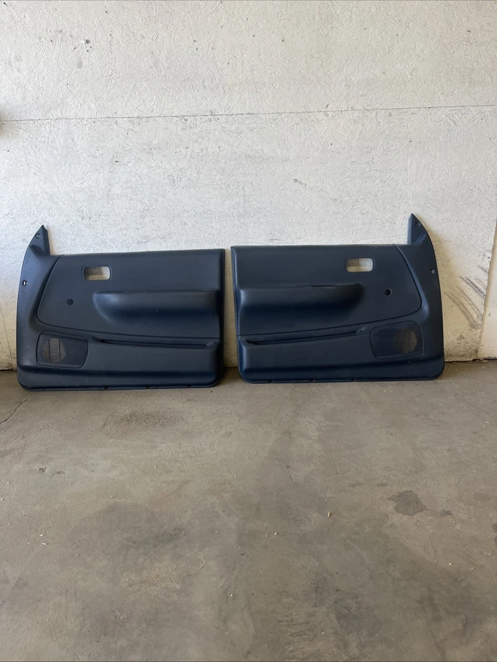 93 94 95 96 97 98 Toyota T100 Juego de paneles de puerta de manivela interior azul izquierda y derecha Foto 1 de 4