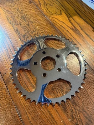 V-Twin Manufacturing Chrome 5-Spoke Rear Sprocket - 19-0672, New - Image 1 of 2