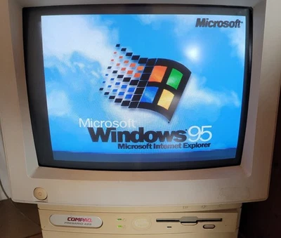 Compaq Presario 425, PC mit Color Monitor, mit CPU 486 SX - 33, funktioniert - Bild 1 von 4