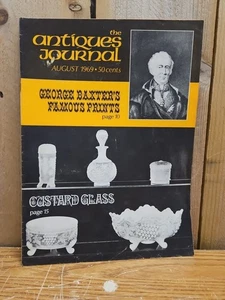 The Antiques Journal Magazine August 1969 Custard Glass - Imagen 1 de 6
