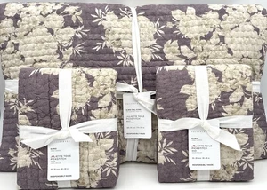 Pottery Barn~ Juliette Toile Reversible Quilt King Wisteria + 2 Euro Shams - Picture 1 of 2