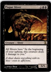 MTG Plague Sliver Time Spiral Rare #124 - Picture 1 of 2