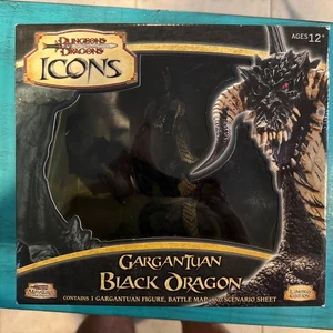 Gargantuan Black Dragon Dungeons & Dragons Miniatures Sealed NIB Very Near Mint - Picture 1 of 11