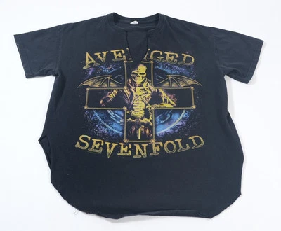 Avenged Sevenfold Tour 2013 Women's Graphic V-Neck Cut T-shirt Size L - Image 1 of 4