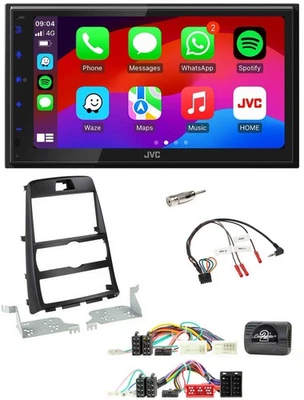 JVC Bluetooth USB Lenkrad 2DIN DAB Autoradio für Hyundai Genesis 2010-2013 schwa - Bild 1 von 4