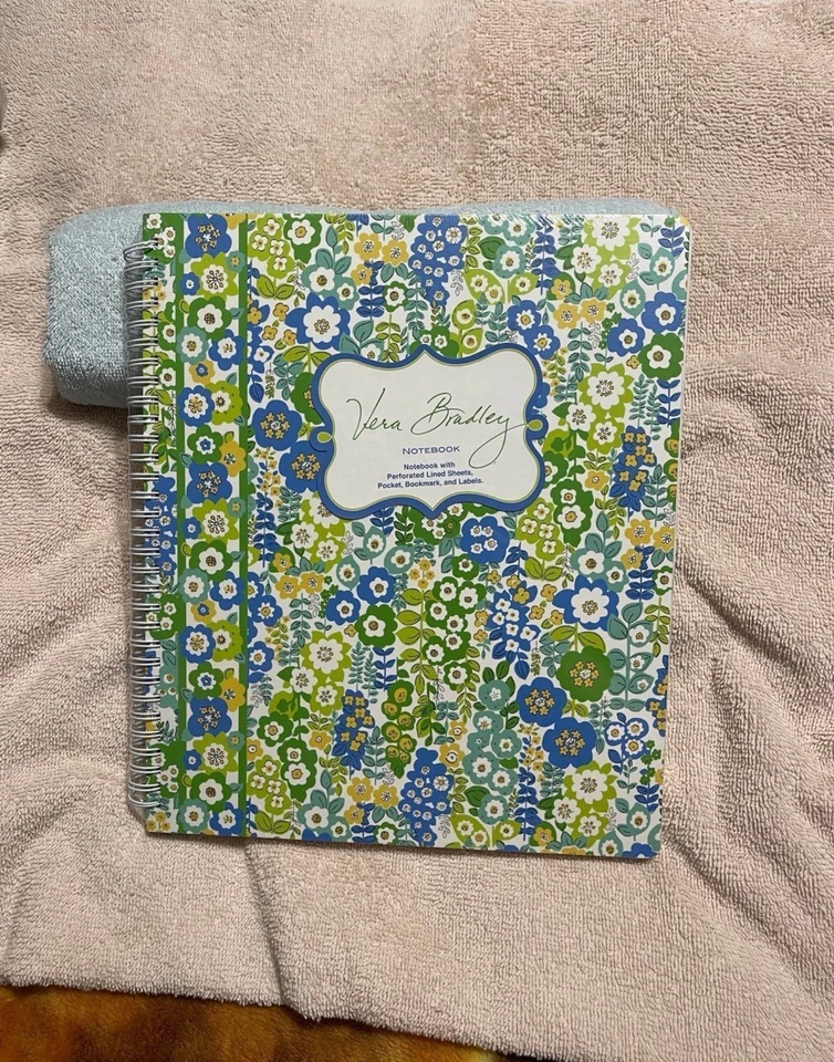 Cuaderno grande Vera Bradley English Meadow con etiquetas RETIRADO RARO nuevo con etiquetas Foto 1 de 4