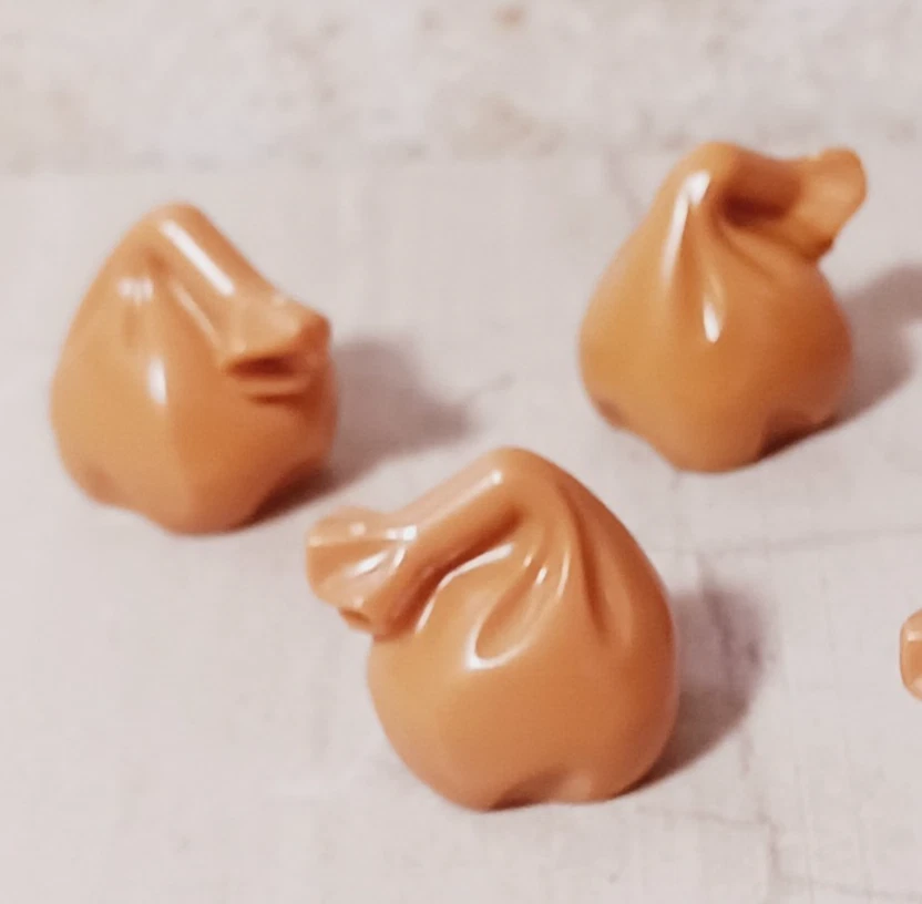 New LEGO Bag Sack Brown Nougat Santa Gift Stocking Stuffer Lot of 3 Village Part - Image 1 of 1