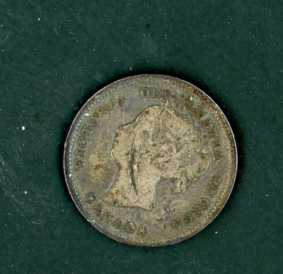 CANADA 1891 5 CENTS SILVER - KM# 2 - AS SHOWN - Image 1 of 2