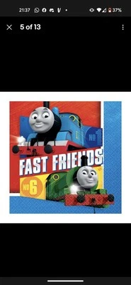 Thomas and Friends kids Party plates napkins serviettes Set paper birthday  - Image 1 of 2