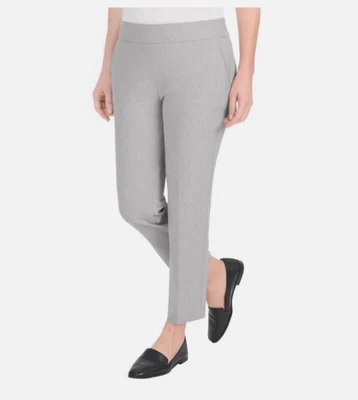 Hilary Radley Women's Pull-On Ankle Pants, Heather Gray, X X-Large - Image 1 of 4