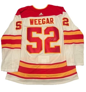 MacKenzie Weegar Calgary FlamesSigned Adidas Aeroready  Jersey COA GUARANTEED - Bild 1 von 4