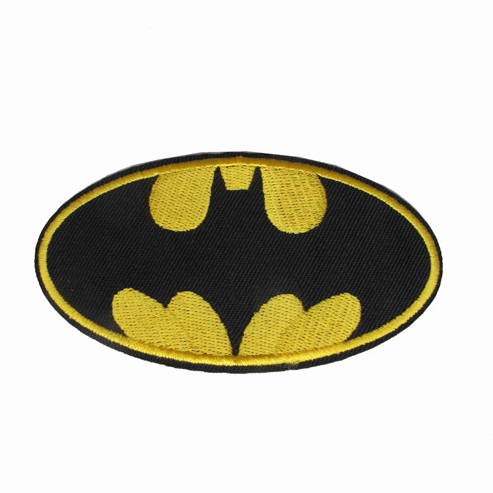 #6105 4" BATMAN LOGO,DC COMICS Embroidery Iron On Applique Patch - Image 1 of 1