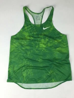 Nike Digital Race Day Elite Running Singlet Track Feminino M Verde 835974 $65 - Imagem 1 de 3