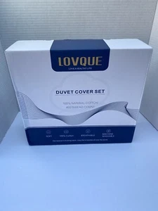 Funda nórdica LOVQUE 100 % algodón lavado REINA lino-como textura caqui - Imagen 1 de 7