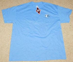 NEW Old Guys Rule Mens Tee T Shirt Size X LARGE Blue Fishing GREAT CATCH - Picture 1 of 4