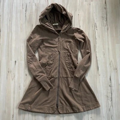 Prairie Underground Long Cloak Hoodie Sweatshirt Coat Jacket Taupe/Brown Size S - Image 1 of 4