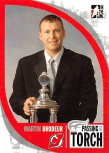 2005 ITG Passing the Torch #5 Martin Brodeur/First Vezina Trophy