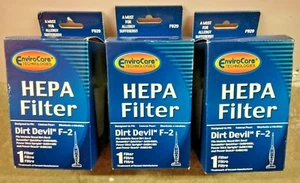 Envirocare Hepa Filter für Dirt Devil F2 versiegelt 3er Pack F929 Allergien Staub Neu in Verpackung - Bild 1 von 5